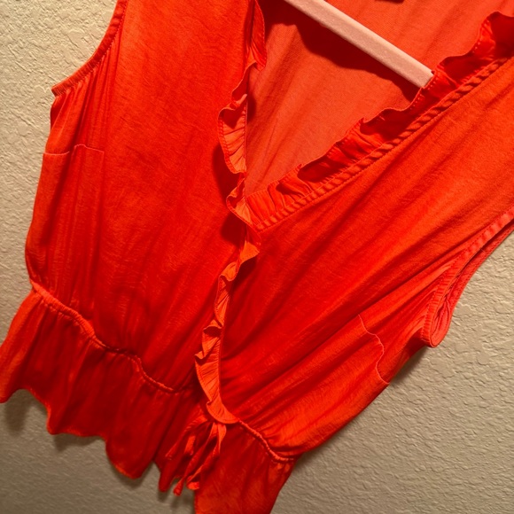 A New Day size M Orange Sleeveless Blouse - Picture 4 of 6
